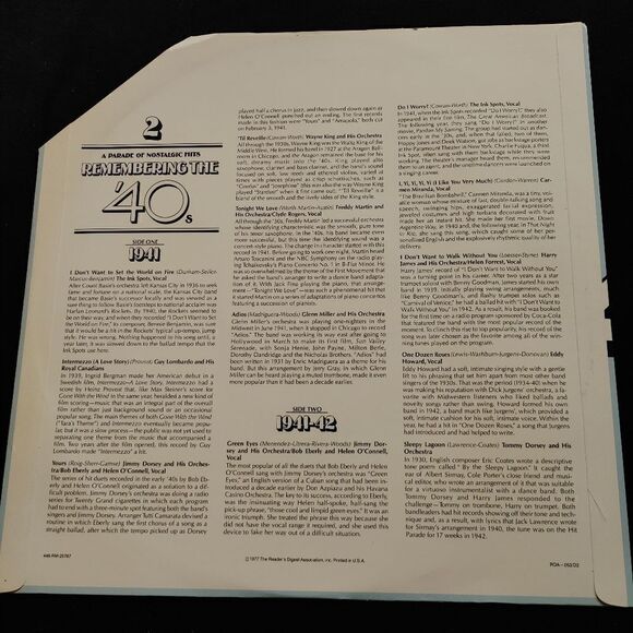 A PARADE OF NOSTALGIC HITS. REMEMBERING THE '40. - Picture 9 of 16